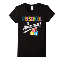 School Teacher Shirt Preschool Is Awesome ABC Blocks Tee