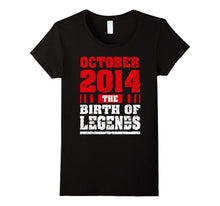 3rd Birthday Gift Toddler 3 Years Old Born 2014 October Tee