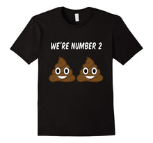 Novelty We're Number # 2 Poop Emoji T Shirt