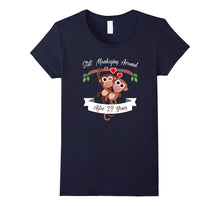 29th Wedding Anniversary T-Shirt Funny Monkey Couple Tee