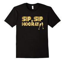 Bridesmaid Shirt Sip Sip Hooray Drinking Bachelorette Gold