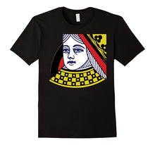 Queen of Diamonds Tshirt Face Cards Playing Cards Clothing