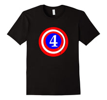 4th Birthday 4 Year Old Kids Captain Funny Gift T-Shirt Cute