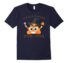 I'm Just Here for Poo Tee Emoji Emoji Poop Halloween T-Shirt