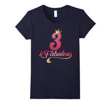 3rd Birthday Queen Fabulous 3 Years Old T-Shirt
