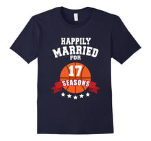 17th Wedding Anniversary T-Shirt Basketball Couple Gift Tee