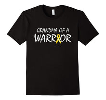 Grandma of a Warrior Childhood Cancer Awareness Ribbon Shirt