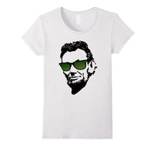 Abe Lincoln in Green Wayfarer Awesome and Cool T-Shirts