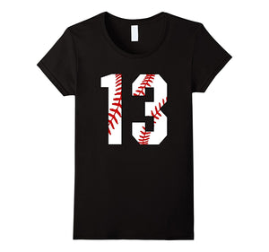 #13 Baseball Birthday Thirteen Baseball Mom