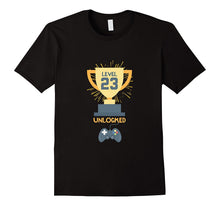 23rd Birthday Shirt Gift 23 Year Old Level Up Gamer Tshirt