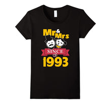 24th Wedding Anniversary T-Shirt 24 Year Mr & Mrs Since 1993