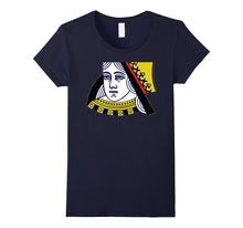 Queen of Hearts Tshirt Face Cards Playing Cards Clothing
