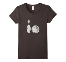 Bowling Shirt, Distressed Faded Ball and Pin Bowler Gift