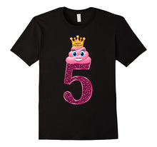 Girls 5th Birthday Poop Princess T-Shirt