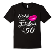 50th Birthday Gift Tshirt Sassy and Fabulous 50 Year Old Tee