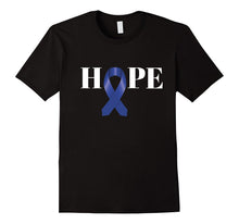 Colon Cancer Shirt - Hope Blue Ribbon Cancer Awareness Shirt