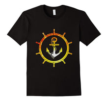 Bright Anchor Helm Navy Nautical Theme Boat Lover T-Shirt