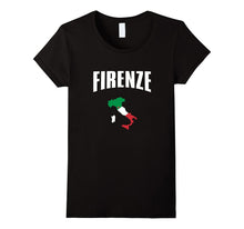 Firenze - Florence Italy Italian Map & Flag T Shirt