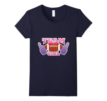 Gender Reveal Football Team Girl Tee Shirt Pink or Blue Love