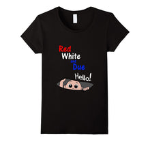 Fourth of July Red White and Due Baby Boy Pregnancy T-Shirt