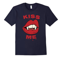 Scary Vampire Halloween Costume Shirt - KISS ME Lips & Teeth