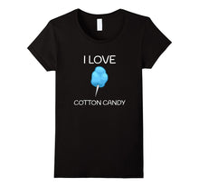 I Love Cotton Candy Tshirt - Blue Floss Sugar Snack T-Shir