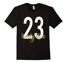 23rd Birthday Shirt Gift Party Gold Bestie Twenty Three 23