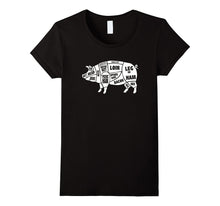 Funny Pig Gift - Cuts of Pork Butcher T-Shirt