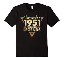 November 1951 the Birth of Legends , 66 Years Old T-Shirt
