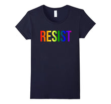 Resist Rainbow Flag Nationa Pride March Shirt for Women Men