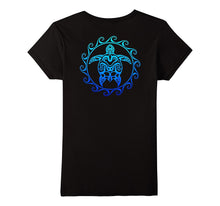 Ocean Blue Tribal Hawaiian Sea Turtle T-Shirt
