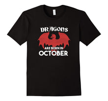 Big Boys Dragon Birthday Shirt - Dragons Are Born in October