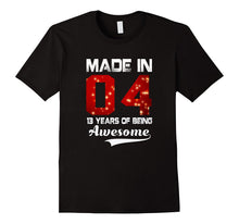 13th Birthday Gift T-Shirt Made in 2004 Awesome 13 Years Old