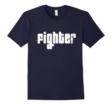 FIGHTER Cool Typographic T-Shirt