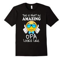 Mens Emojicon Opa Tee Shirt Birthday or Fathers Day Gift Idea