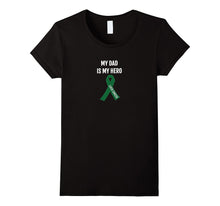My Dad Is My Hero Liver Cancer Awareness Ribbon T Shirt