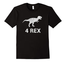 4th Birthday Gift Funny T Rex Dinosaur Shirt 4 Year Old