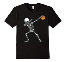 Halloween Dabbing Skeleton Basketball TShirt Funny Dab Dance