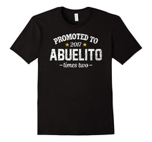Men's Promoted to Abuelito Shirt: Twins Two Babies Pregnancy 2017