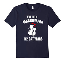 24th Wedding Anniversary T-Shirt 112 Cat Years Gift