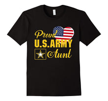 Proud U.S. Army Aunt Patriotic Heart T Shirt