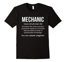Funny Mechanic Meaning Shirt - Mechanic Noun Definition