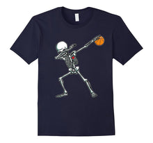 Halloween Dabbing Skeleton Basketball TShirt Funny Dab Dance