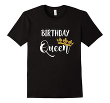 Funny Birthday Queen T Shirt Gold Tiara Crown