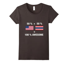 Half Thai Half American 100% Awesome Thailand Flag Shirt