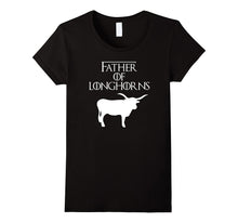 Father of Longhorns | Funny Cattle Ranch Dad T-Shirt & Gift