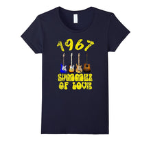 1967 Summer of Love Guitar Band Music T-Shirt Vintage Retro