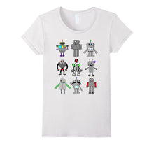 Robots T-Shirt Vintage Toy Robot Collection Retro Cool Gift