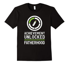 Mens Achievement Unlocked - Fatherhood Expecting Dad Gamer Tee