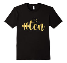 10th Birthday Shirt Gift Girls Gold Hashtag Milestone Ten 10